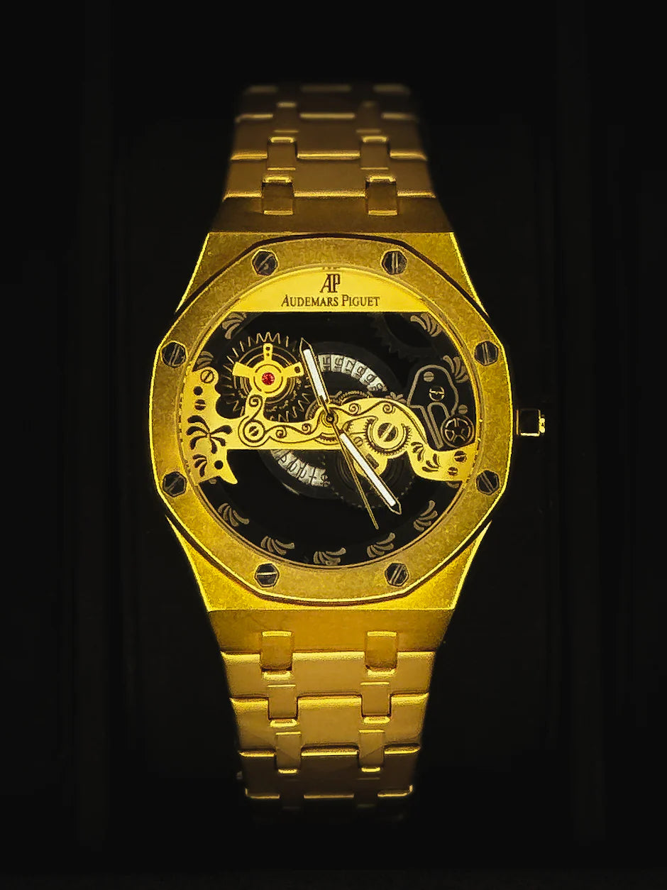 Ap Golden Men's Wrist Watch