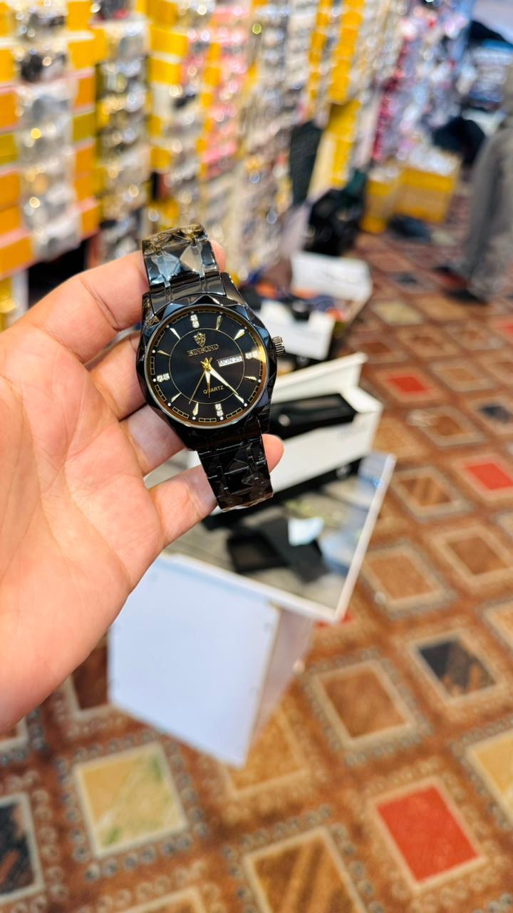 Black Chain and Dial Binbond Watch