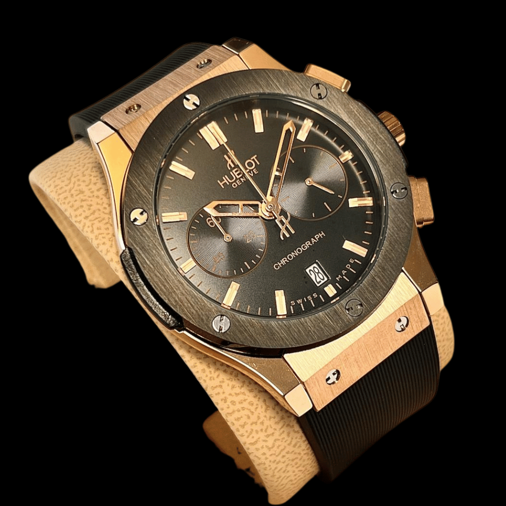 Hblot Classic Fusion Chronograph Black Dial