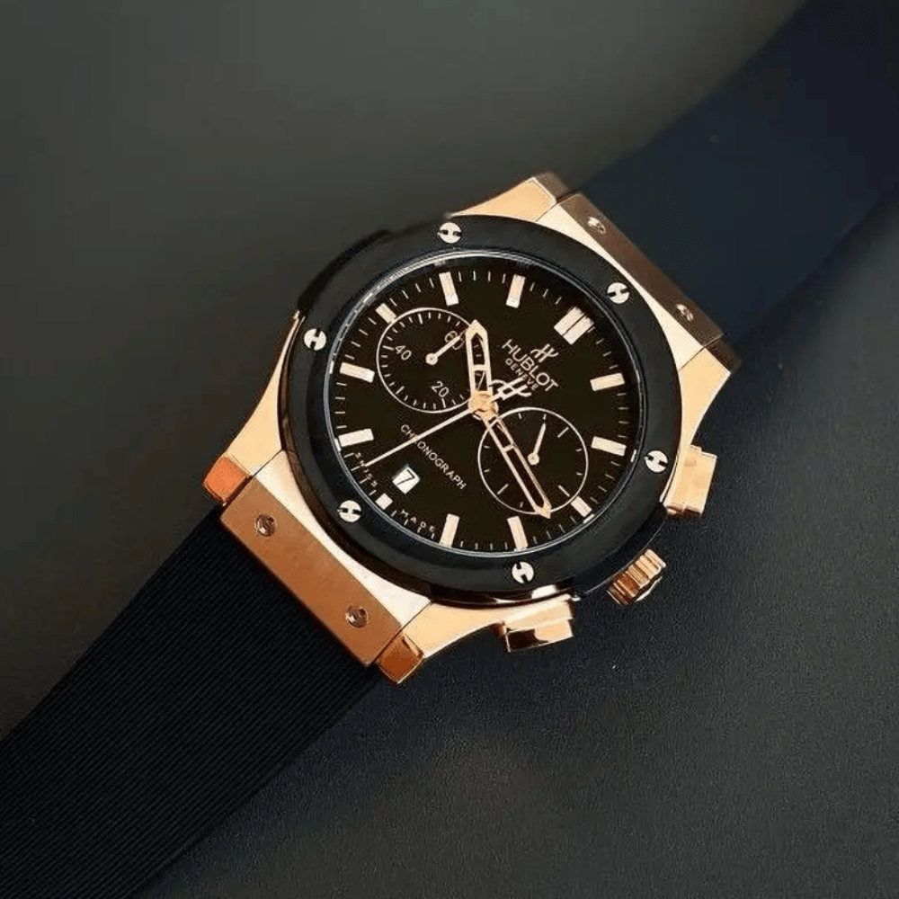Hblot Classic Fusion Chronograph Black Dial