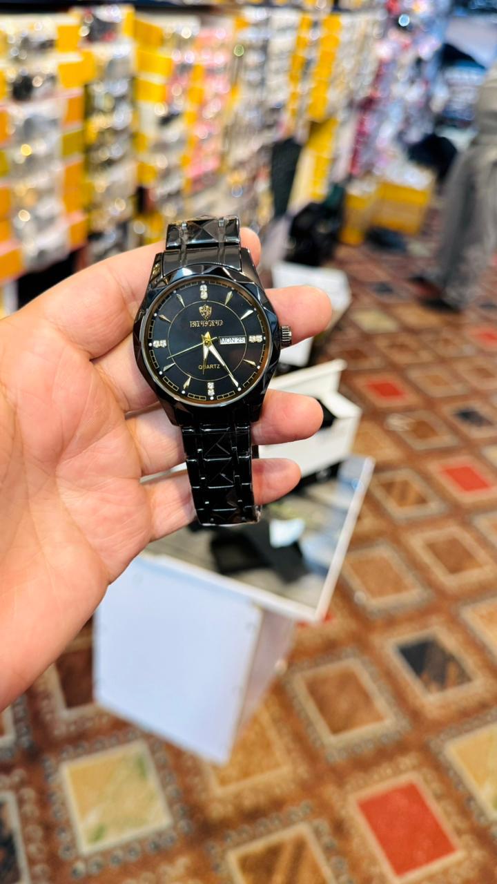 Black Chain and Dial Binbond Watch